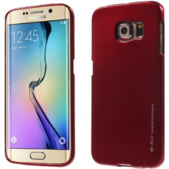 Silikoninis Mercury dėklas raudonas (Galaxy S6 Edge Plus)